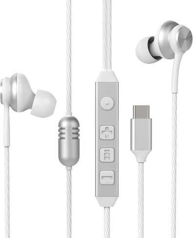 سماعات أذن سلكية للألعاب USB C، سماعات داخل الأذن مع بطاقة صوت DAC مدمجة، زمن وصول منخفض، 5 أوضاع EQ، تحسين صوتي وميكروفون، متوافقة مع سلسلة iPhone 15/16، Samsung S22/S23/S24 in Kuwait