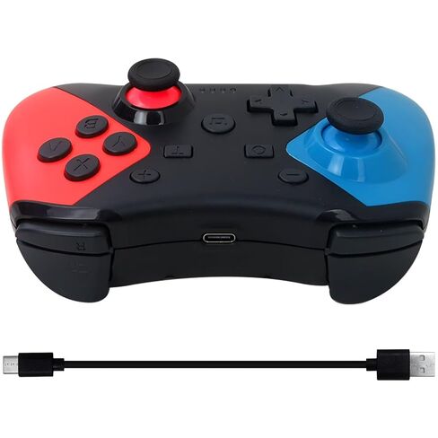 وحدة تحكم HaeKap اللاسلكية الاحترافية Gamepad Joypad Joystick Remote تدعم وحدة تحكم Nintendo Switch/OLED/Lite، زر واحد للتنبيه، وحدة تحكم بمستشعر جيروسكوبي 6 محاور in Kuwait