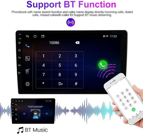 Radio for Honda Accord 10th 2018-2022 Non-Touch Screen 2G+64G, Biorunn 10.1 Inch Touchscreen Stereo Head Unit Wireless Carplay Android Auto Blue-Tooth GPS Navigation WiFi FM SWC RDS in Kuwait