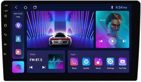 Radio for Honda Accord 10th 2018-2022 Non-Touch Screen 2G+64G, Biorunn 10.1 Inch Touchscreen Stereo Head Unit Wireless Carplay Android Auto Blue-Tooth GPS Navigation WiFi FM SWC RDS in Kuwait