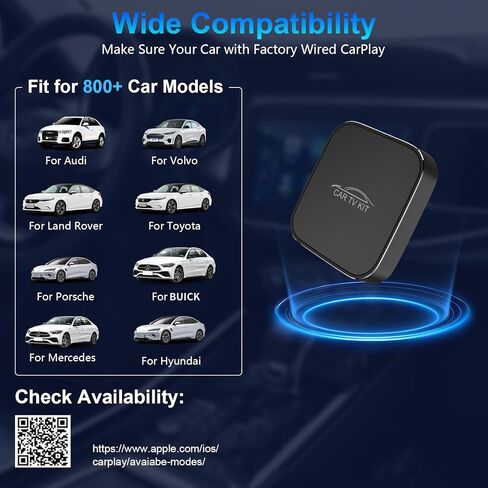 Car TV Mate Pro with Wireless CarPlay Adapter, 2025 New HDMI Multimedia Adapter for TV Stick Converter/Game Consoles/Set-Top Box/Screen Throwers, Magic Box Support Wired CarPlay Cars from 2016 in Kuwait