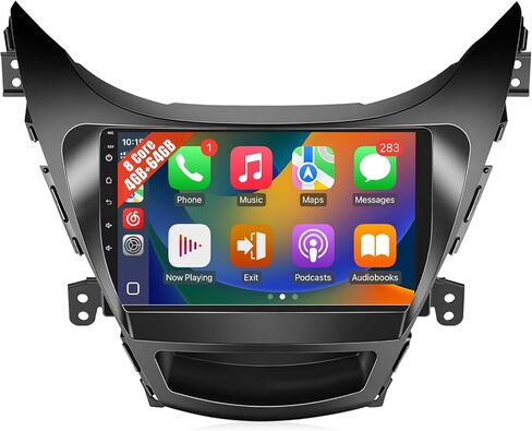 Leadfan Car Stereo Radio for Hyundai Elantra 2011 2012 2013 with Wireless Carplay Android Auto, 9 inch IPS Screen for Hyundai Elantra Stereo, GPS Bluetooth FM SWC Backup Camera (2G RAM+32G ROM) in Kuwait