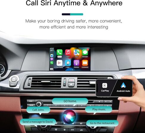 Wireless CarPlay/Android Auto Module for BMW CIC-System 1/3/5/7Series X1/X3/X5/X6/Z4 2008-2013 Support Mirrorlink and OEM Car Functions in Kuwait