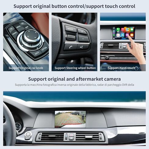 Wireless CarPlay/Android Auto Module for BMW CIC-System 1/3/5/7Series X1/X3/X5/X6/Z4 2008-2013 Support Mirrorlink and OEM Car Functions in Kuwait