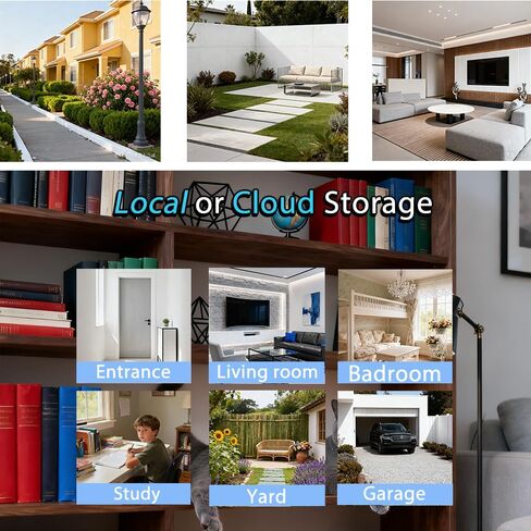 Dual Lens PTZ Security Camera, 3 Night Vision Modes (Infrared/Smart/Full Color), Motion Tracking, Full Duplex Audio, Cloud & Local Storage, Privacy Mode for Home Security in Kuwait