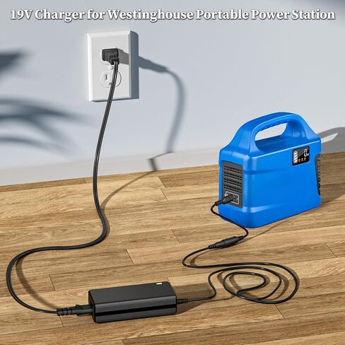 19V Charger for Westinghouse Power Station AC Adapter for Westinghouse iGen200s iGen300s iGen600s Portable Power Station 300 600 1200 Peak Power Supply JYH4Z1900342BY in Kuwait