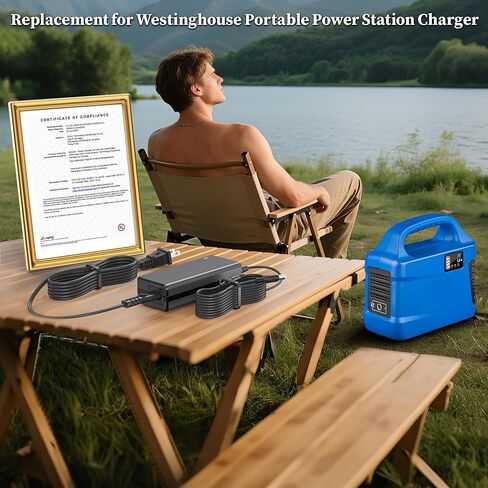19V Charger for Westinghouse Power Station AC Adapter for Westinghouse iGen200s iGen300s iGen600s Portable Power Station 300 600 1200 Peak Power Supply JYH4Z1900342BY in Kuwait