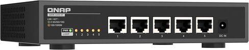 Qnap سويتش QSW-3205-5T | 5X 10 جيجابت، التوصيل والتشغيل غير مُدار، بدون مروحة in Kuwait