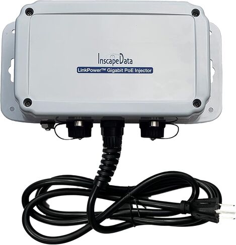 Inscape Data PIS2030 IP67 خارجي بمنفذين جيجابت PoE حاقن | 802.3af/في | 30 واط | التوصيل والتشغيل | ضمان لمدة 3 سنوات in Kuwait