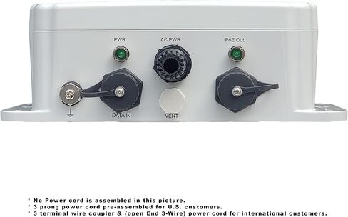 Inscape Data PIS2030 IP67 خارجي بمنفذين جيجابت PoE حاقن | 802.3af/في | 30 واط | التوصيل والتشغيل | ضمان لمدة 3 سنوات in Kuwait