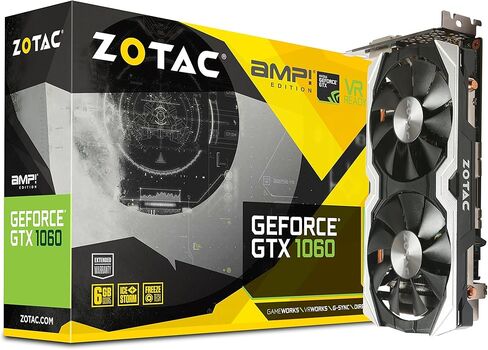 ZOTAC GeForce GTX 1060 AMP 6GB GDDR5 Dual-Fan Graphics Card in Kuwait
