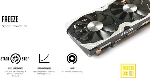 ZOTAC GeForce GTX 1060 AMP 6GB GDDR5 Dual-Fan Graphics Card in Kuwait