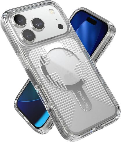حافظة Speck GEMSHELL Grip +MS لهاتف iPhone 17 Pro - شفاف/شفاف | قبضة واقية رفيعة | الحماية من السقوط | متوافق مع ماج سيف in Kuwait