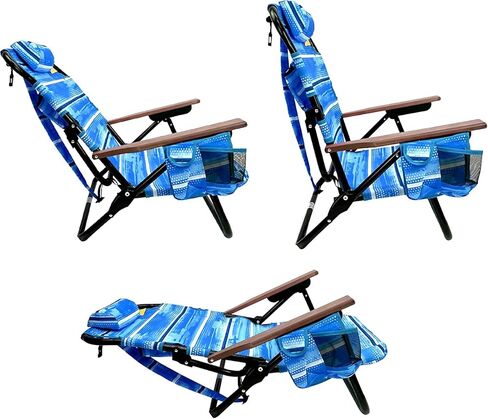 Tommy Bahama 5-Position Classic Lay Flat Folding Backpack Beach Chair in Kuwait