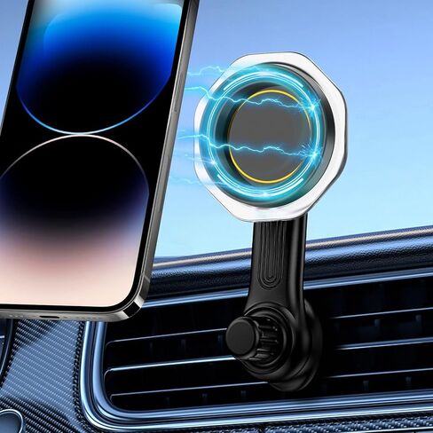 Car Vent Phone Mount Gravity Cell Phone Holder Never Blocking Vent with Rotatable Swing Arm Hands Free Universal Extension Clip Air Phone Holder Car Fit for All Phones iPhone Samsung in Kuwait