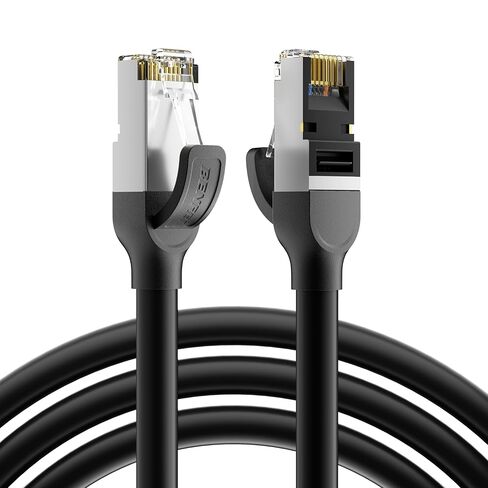 BENFEI Cat 7 Ethernet Cable 10 Feet, 10Gbps High Speed RJ45 LAN Network Cable, 100% Pure Copper & Gold Plated Connectors,for Gaming Streaming Home Office, Compatible with PS5 Xbox PC Router Modem in Kuwait