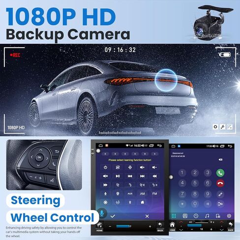 [4Core+64GB] Android 13 Car Radio for Ford Focus 2012–2018: Upgrade 5GWIFI Touchscreen Replacement Stereo, CarPlay Android Auto, GPS Navigation Bluetooth FM SWC Backup Camera Support in Kuwait