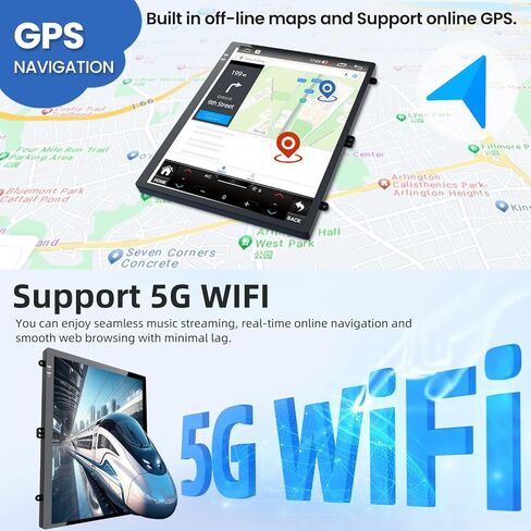 [4Core+64GB] Android 13 Car Radio for Ford Focus 2012–2018: Upgrade 5GWIFI Touchscreen Replacement Stereo, CarPlay Android Auto, GPS Navigation Bluetooth FM SWC Backup Camera Support in Kuwait