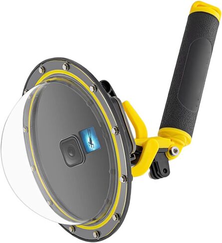 Yunseity Dome Lens Underwater Camera Housing 30M Deep Diving with Hemispherical Lens Cover for Above Below Water Shots in Kuwait