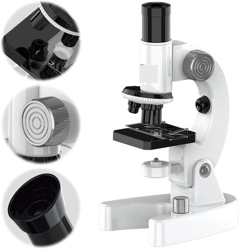 USB Microscope, Microscopes, 200X-4800X LED Monocular Microscope with Slides Set for Adults Students for School Lab Homeschool in Kuwait
