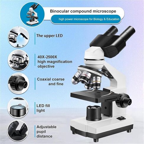 USB Microscope, Microscope, Binocular Scope 40x-2000x HD Inspection Laboratory Optical Tool in Kuwait