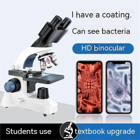 USB Microscope, Microscopes, Binocular Biological Microscope Professional 40-1600X Electron in Kuwait
