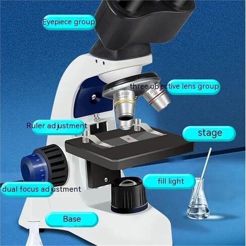 USB Microscope, Microscopes, Binocular Biological Microscope Professional 40-1600X Electron in Kuwait