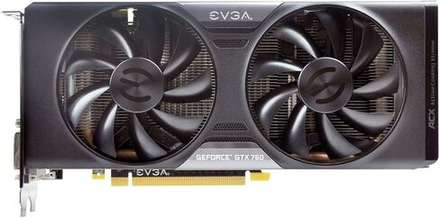 بطاقة رسومات EVGA GeForce GTX 760 SC 4 جيجابايت DisplayPort HDMI DVI-I/DVI-D مع مبرد ACX 04G-P4-2768-KR (متجددة) in Kuwait
