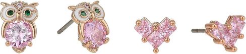 Betsey Johnson Owl Duo Set Earrings in Saudi Arabia