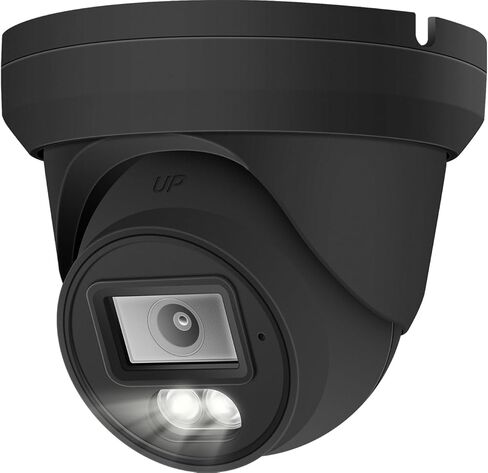 كاميرا Marquis 8MP PoE IP Turret Dome مع صوت، كاميرا أمان IP خارجية، مقاومة للماء IP66، زاوية واسعة 108 درجة عدسة 2.8 مم متوافقة مع NDAA (لون ليلي) غلاف أسود in Kuwait