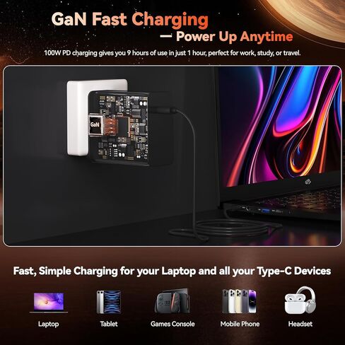 NIMO Light-Gaming-Laptop, 17.3" FHD Computer with AMD 8-Core R7 7735HS 32GB DDR5 RAM 1TB SSD (Up to 4.75GHz, Beat i7-12650H) Radeon 680M GPU 100W Type-C 180° View for Business and School, 2Y Warranty in Kuwait