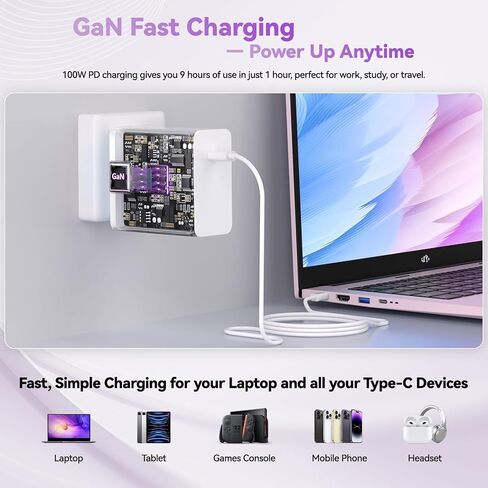 كمبيوتر محمول NIMO Light-Gaming، 17.3 بوصة FHD مع AMD 8-Core R7 7735HS 32GB DDR5 RAM 1TB SSD (حتى 4.75 جيجا هرتز، Beat i7-12650H) Radeon 680M GPU 100W Type-C عرض 180 درجة للأعمال والمدرسة، ضمان لمدة عامين in Kuwait