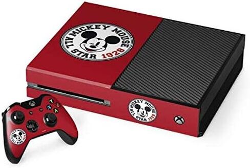 غلاف Skinit المخصص للألعاب متوافق مع وحدة تحكم Xbox One وحزمة وحدة التحكم - تصميم Disney Mickey Mouse All Star المرخص رسميًا in Kuwait