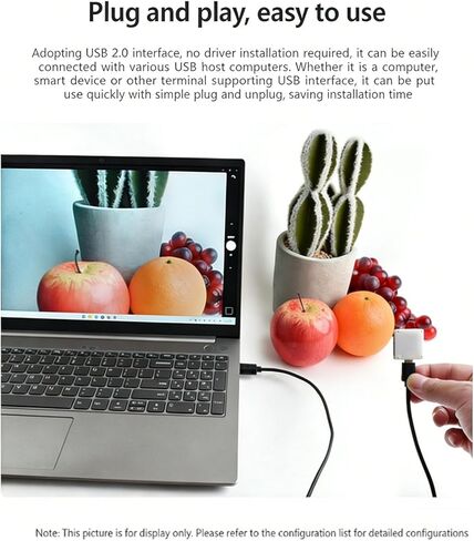 Dpofirs 2MP USB Camera Module, 96 Wide Angle 1080P Webcam with USB2.0 Type C Interface, for Wins OS PC Laptop Desktop Computer in Kuwait