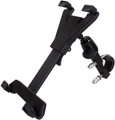 Bike Tablet Holder Mount for 7-10 Inch Tablets Aluminum Alloy Bicycle Stand - Adjustable Secure Fit for 20-40mm Tubes, Ideal for Cycling Navigation and Motorcycles in Kuwait