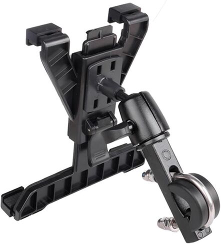 Bike Tablet Holder Mount for 7-10 Inch Tablets Aluminum Alloy Bicycle Stand - Adjustable Secure Fit for 20-40mm Tubes, Ideal for Cycling Navigation and Motorcycles in Kuwait