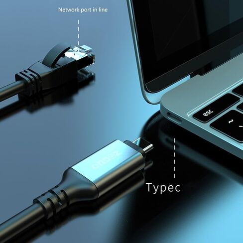 محول USB-C أساسي إلى إيثرنت - محول شبكة سلكية بسرعة 100 ميجا بت في الثانية للاستخدام اليومي - 3 أمتار in Kuwait