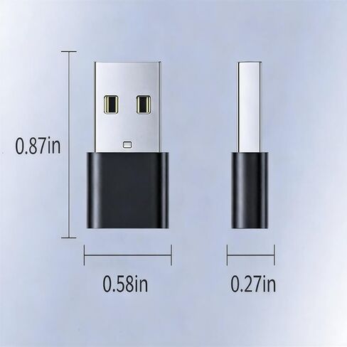 USB-C to Ethernet Adapter with Aluminum Housing - 10/100/1000Mbps Wired Network Connector - Black in Kuwait
