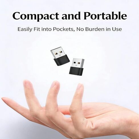 USB-C to Ethernet Adapter with Aluminum Housing - 10/100/1000Mbps Wired Network Connector - Black in Kuwait