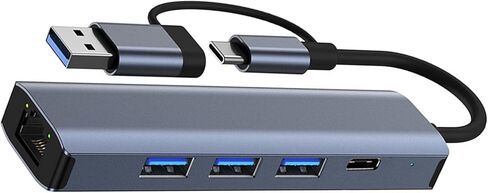 محول USB-C من الألومنيوم إلى Gigabit Ethernet - واجهة شبكة بسرعة 1000 ميجابت في الثانية لمستخدمي الطاقة - Gigabit Blue in Kuwait