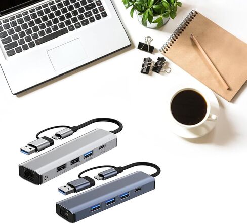 محول USB-C من الألومنيوم إلى Gigabit Ethernet - واجهة شبكة بسرعة 1000 ميجابت في الثانية لمستخدمي الطاقة - Gigabit Blue in Kuwait