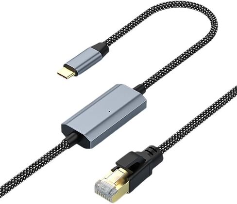 محول USB-C صغير الحجم إلى RJ45 Gigabit Ethernet - بطاقة شبكة سلكية محمولة لأجهزة النوع C - 2 متر in Kuwait