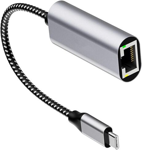 محول USB-C قوي إلى إيثرنت - بطاقة شبكة سلكية بسرعة 100 ميجابت في الثانية للاستخدام الاحترافي اليومي - رمادي in Kuwait