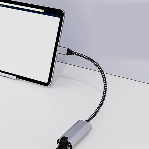 محول USB-C قوي إلى إيثرنت - بطاقة شبكة سلكية بسرعة 100 ميجابت في الثانية للاستخدام الاحترافي اليومي - رمادي in Kuwait