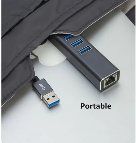 USB-C to Ethernet Adapter - 1000Mbps Gigabit Network Link for Modern Devices - Type-c in Kuwait