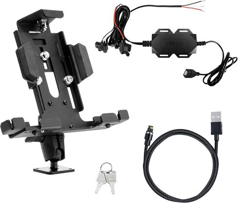 ARKON Locking Tablet Mount with Magnetic Charge Cable for Fleet and Enterprise Retail Black in Kuwait