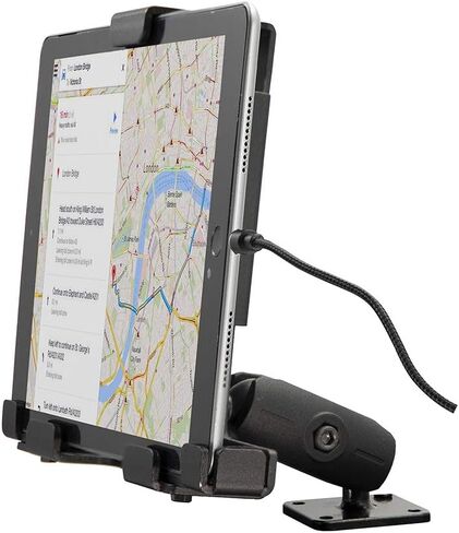 ARKON Locking Tablet Mount with Magnetic Charge Cable for Fleet and Enterprise Retail Black in Kuwait