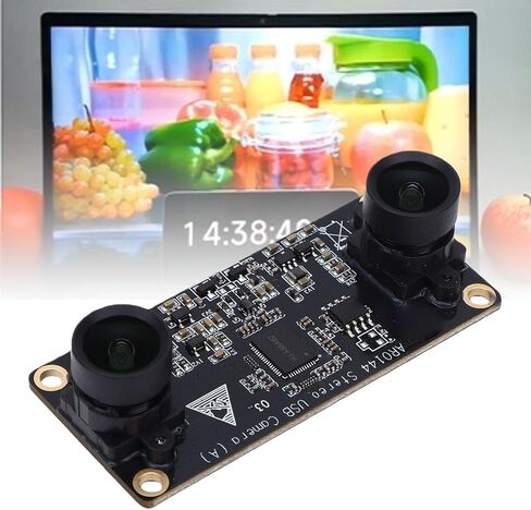 Zopsc 2MP Dual Lens Camera Module, Stereo USB Camera Module with USB 2.0 Port, for Robotics Machine 3D Imaging in Kuwait