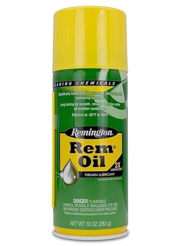 REM Oil Spray Gun Aerosol Cleaning Lubricant, 10 Oz + Oil Bottle (2-Ounce) Green + 50 pc Cleaner Patches + 1 PC Microfiber Cloth in Kuwait