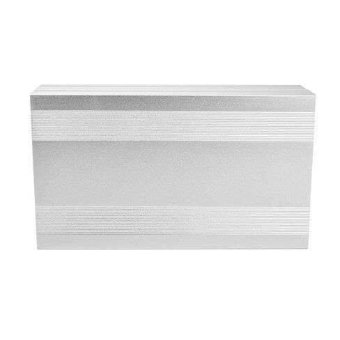 Aluminum Alloy Electronic Project Enclosure Box Heavy Duty Sandblast Oxidized Silver Case for PCB DIY Electronics 68x145x250mm with Screws Included Durable Protective Shell in Kuwait